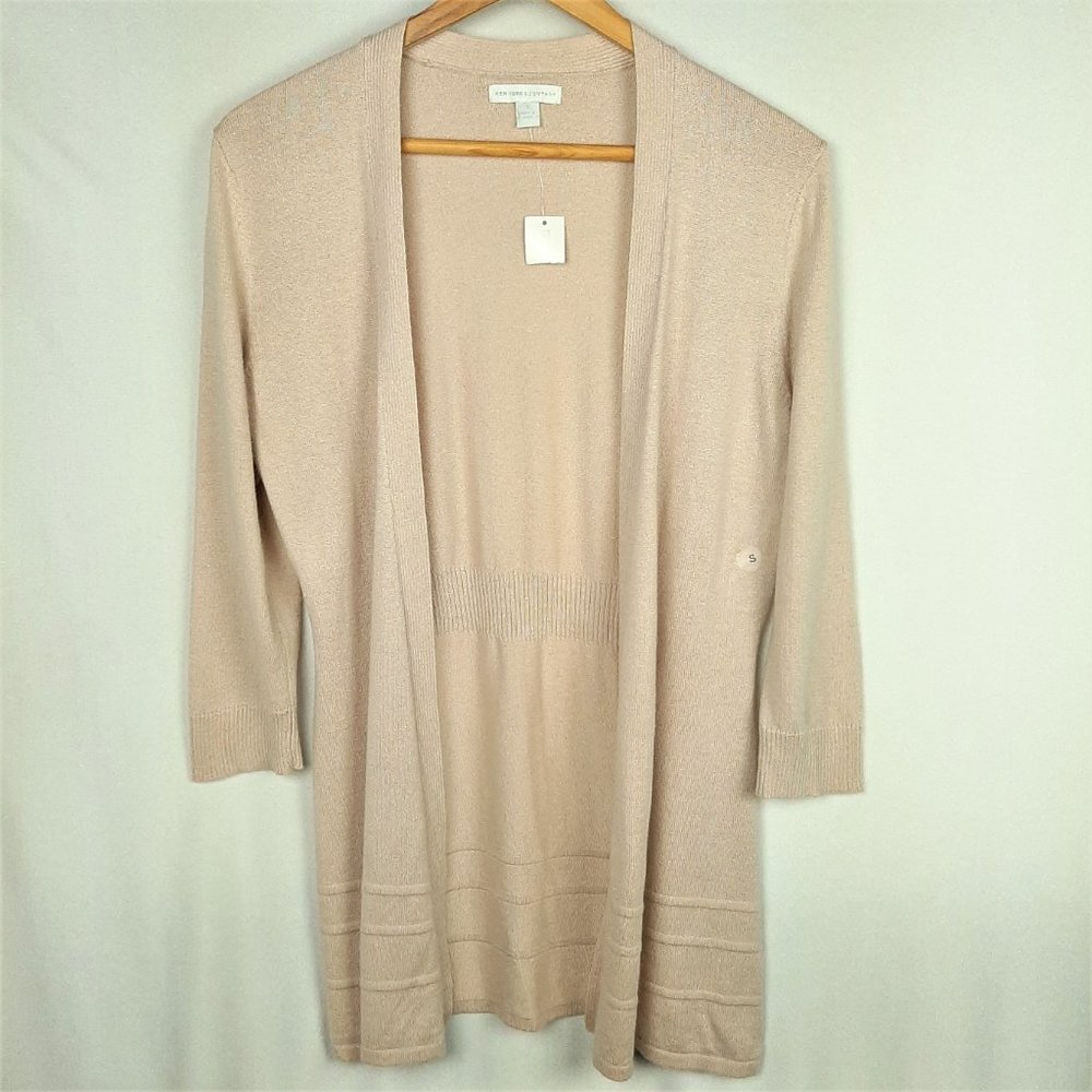 NY&C Open Neutral Cardigan